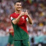 One of Nation League's All Time Top Scorers Cristiano Ronaldo, Missed a Penalty Against Denmark, Giving Thumbs Up While Playing for Portugal