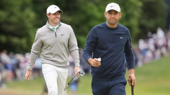 Scottie Scheffler and Rory McIlroy. Players Championship tee times