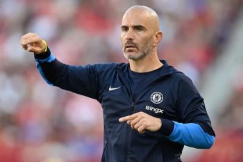 Chelsea Manager Enzo Maresca Gestures