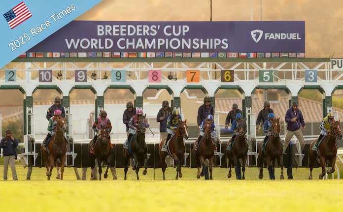 2025 Breeders' Cup Race Times In The UK and Ireland