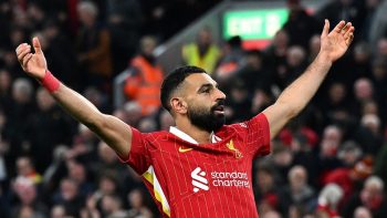 Liverpool Star Mohamed Salah, Who Sits at the Top of Premier League 50 Goals & 50 Assists Club, Celebrating
