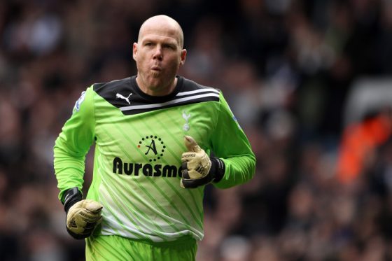 Brad Friedel, Who Played for Both Tottenham Hotspur and Liverpool, Jogging During a Game