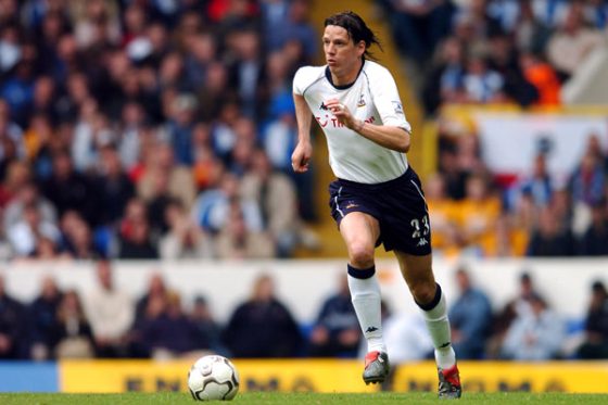Christian Ziege Dribbling With the Ball While Playing for Tottenham Hotspur