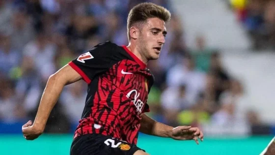 Robert Navarro in Action for Mallorca in La Liga