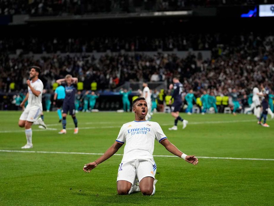 Rodrygo, Seen Celebrating in This Image, Is an Arsenal Target