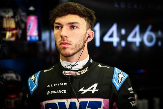 Alpine Racer Pierre Gasly Looks On