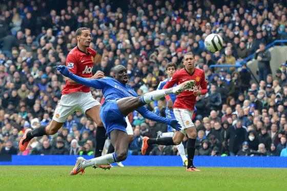 Demba Ba, Pictured Here, Scored the Winner in FA Cup Quarter-Final