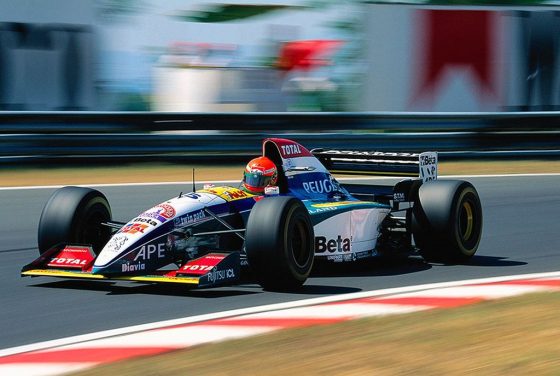 Eddie Irvine in Hungary GP driving for Eddie Jordan's team