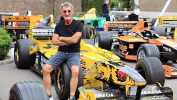 Eddie Jordan With His F1 Car