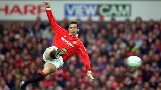 Eric Cantona, Pictured Here, Dispatching an Acrobatic Effort
