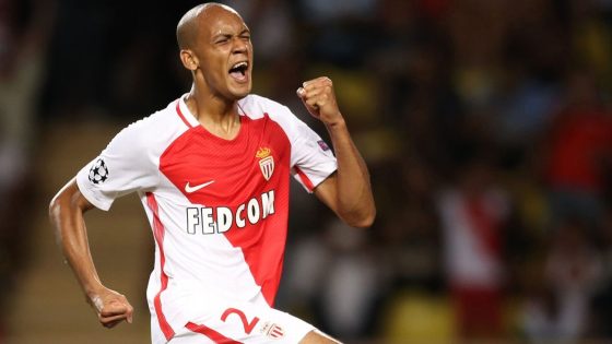 Fabinho, Who Has the Longest Penalty Streak in France, Celebrating After Scoring for Monaco