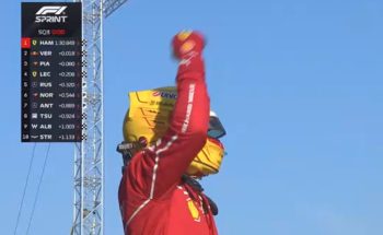 Lewis Hamilton Pole Reactions Sprint Chinese GP
