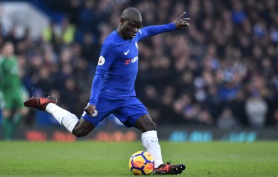 N'Golo Kante Shooting at Goal