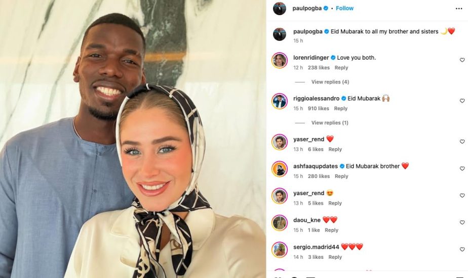 Paul Pogba Wishes Eid Mubarak 2025