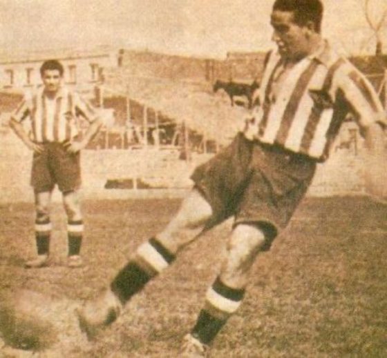 Pruden Sanchez, Former Real Madrid and Atletico Madrid Player, Kicking the Ball