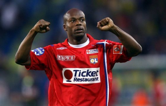 Sylvain Wiltord Celebrating After a Lyon Win