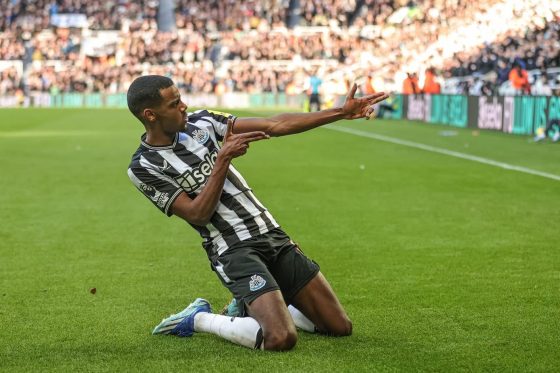 Alexander Isak, Seen Celebrating Here, Is One of the European Golden Shoe 2025 Contenders