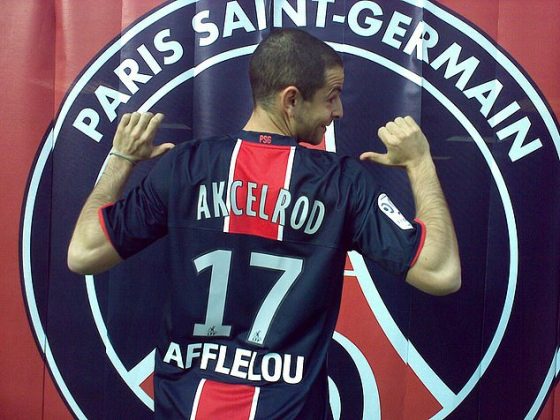 Gregoire Akcelrod Posing in PSG Kit