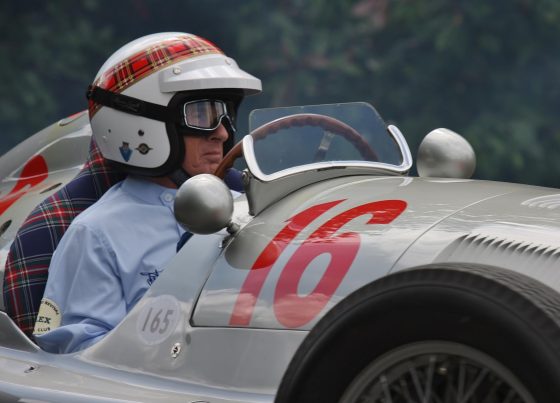 Jackie Stewart, an F1 Legend, in the Car