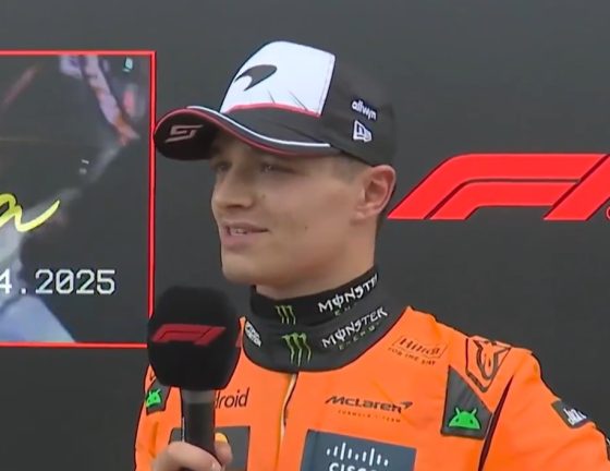 Lando Norris finished second at the Japanese GP