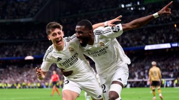 Los Blancos Players Guler and Rudiger Celebrating | Where to Watch Getafe vs Real Madrid