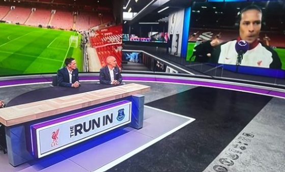 Virgil van Dijk bit back at Michael Owen during a TV interview