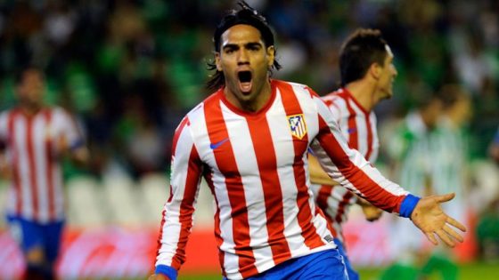 Radamel Falcao, Seen Celebrating in this Picture, Is One of the Top Scorers in Europa League History