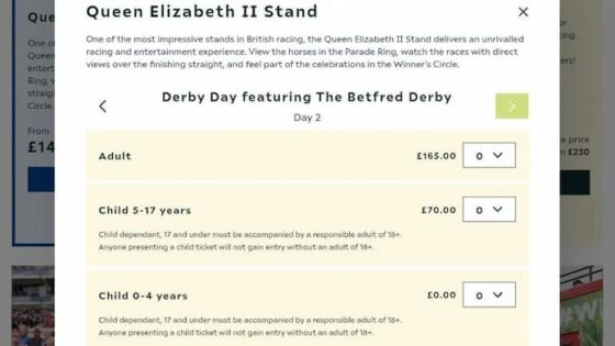 Derby Day Ticket Prices