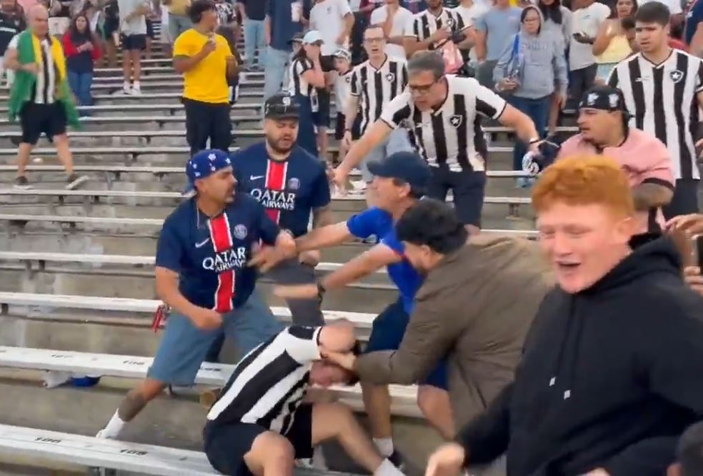 WATCH: PSG & Botafogo Fans Fight In Stands at Club World Cup