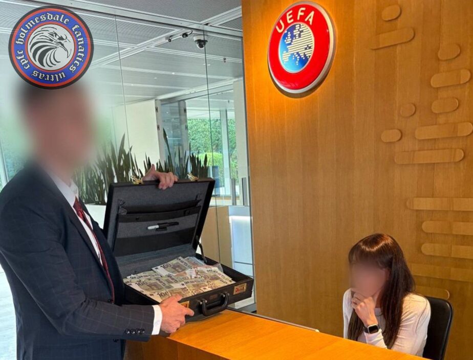 Crystal Palace Take Fake Cash to UEFA HQ