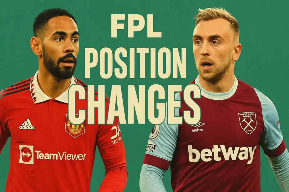 FPL 2025/26 Position Changes