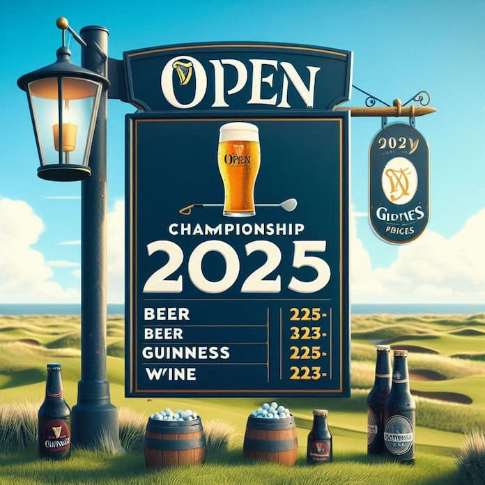 Open Championship Drinks Prices 2025