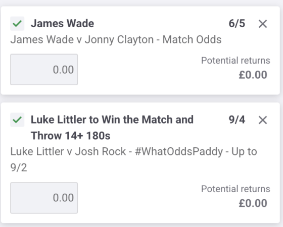 World Matchplay Darts Betting Tips On Saturday