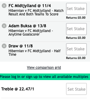 Hibernian Vs Midtjylland betting tips