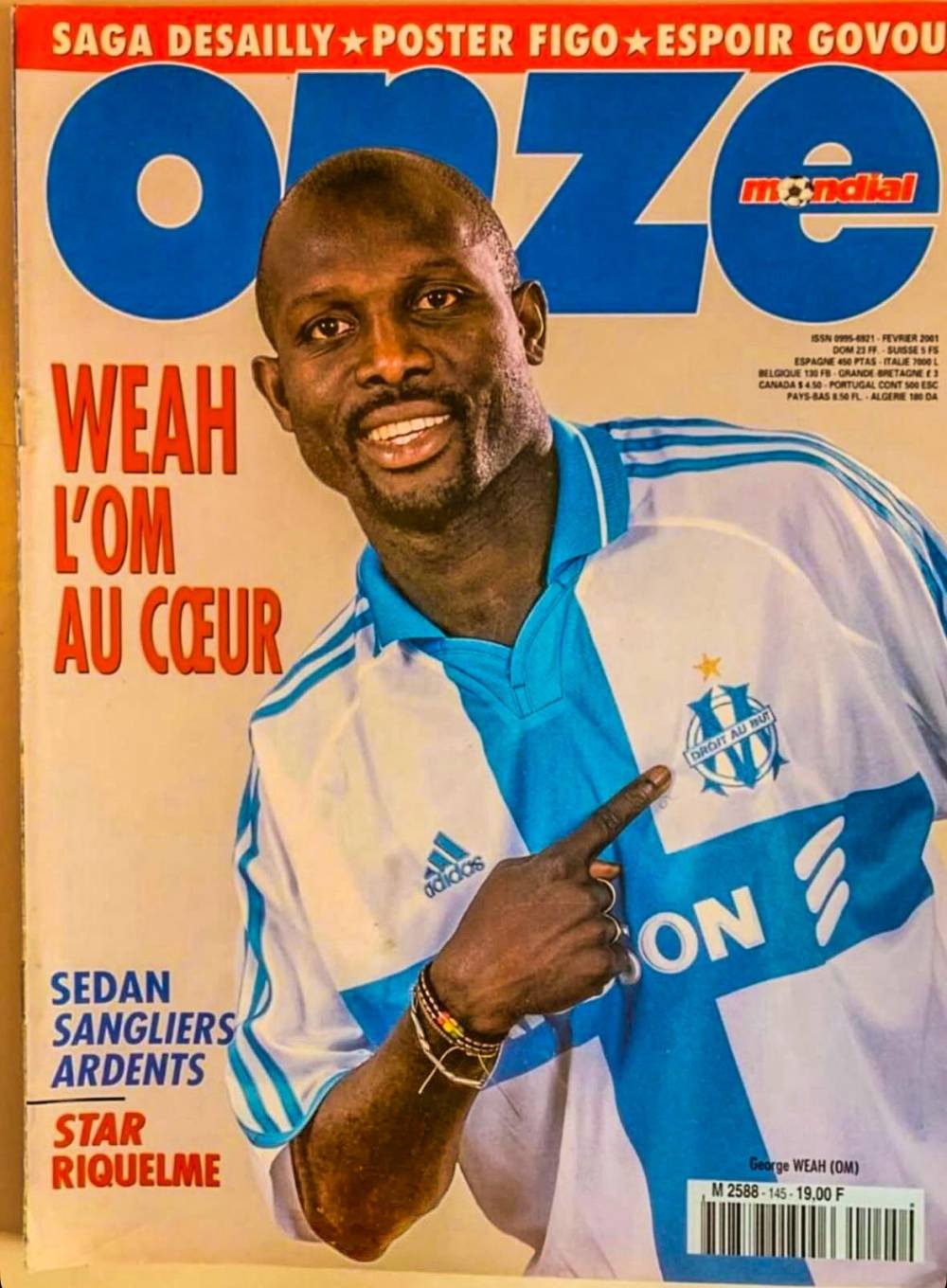 MAGAZINE FOOTBALL ONZE MONDIAL WEAH ONZE D'OR 1995