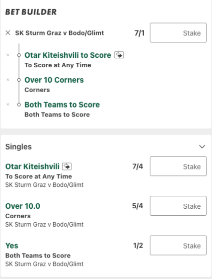 Sturm Graz Vs Bodo/Glimt betting tips