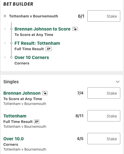 Tottenham Vs Bournemouth betting tips