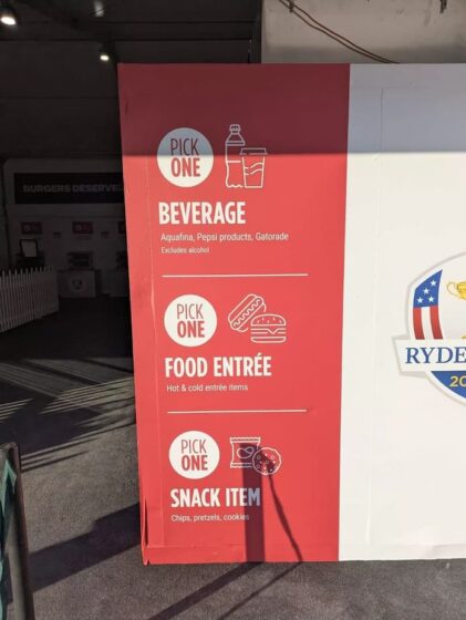 Ryder Cup 2025 - Free Food Options