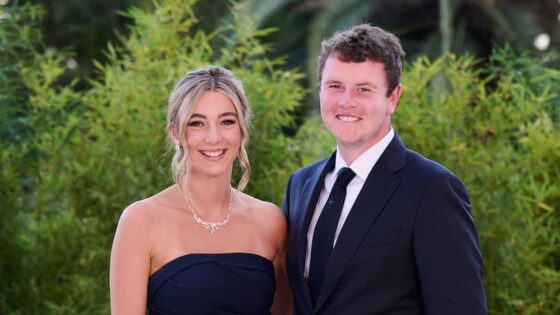 Robert MacIntyre & girlfriend Shannon Hartley - Pictured 2023
