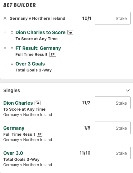 Germany Vs Northern Ireland betting tips