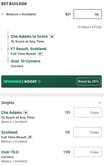 Belarus Vs Scotland betting tips