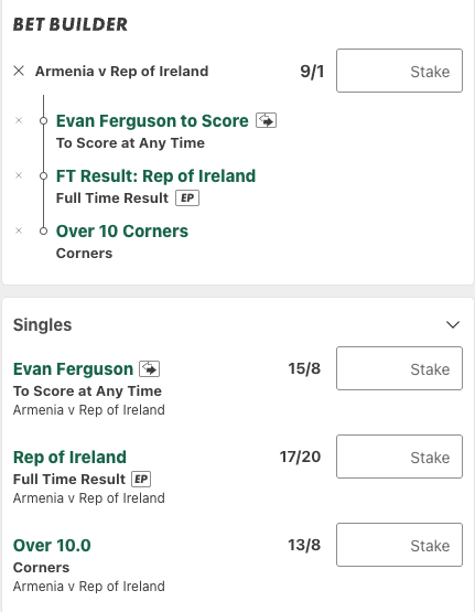 rmenia Vs Republic of Ireland Betting Tips