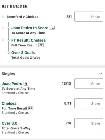 Brentford Vs Chelsea betting tips