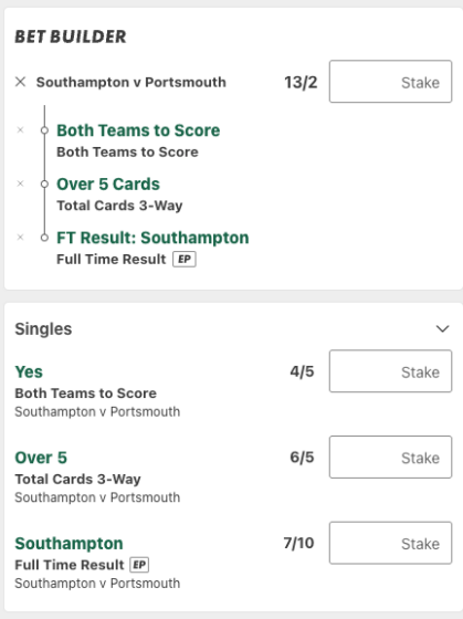 Southampton Vs Portsmouth betting tips