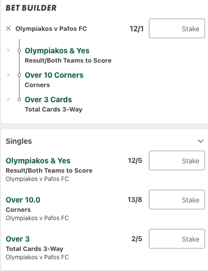 Olympiacos Vs Pafos Betting Tips