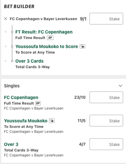Fc Copenhagen Vs Bayer Leverkusen betting tips