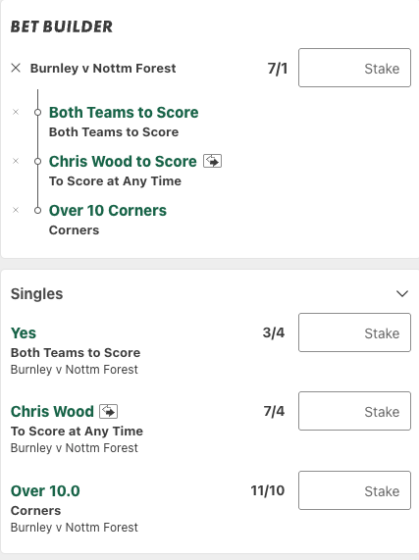 Burnley Vs Nottingham Forest betting tips