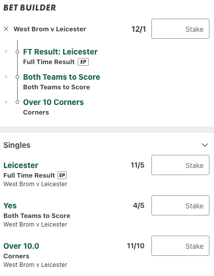 west brom leicester betting tips