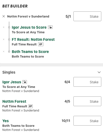 Nottingham Forest Vs Sunderland Betting Tips