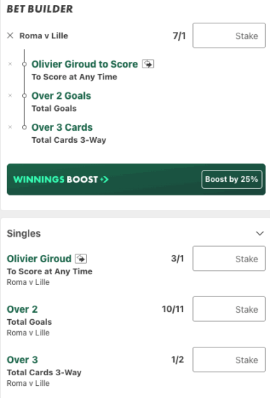 Roma Vs Lille betting tips